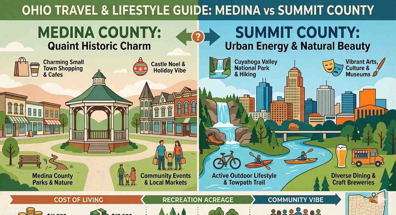 Medina vs Summit County Travel & Lifestyle Guide Ohio